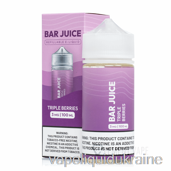 Vape Ukraine Triple Berries - Bar Juice - 100mL 0mg